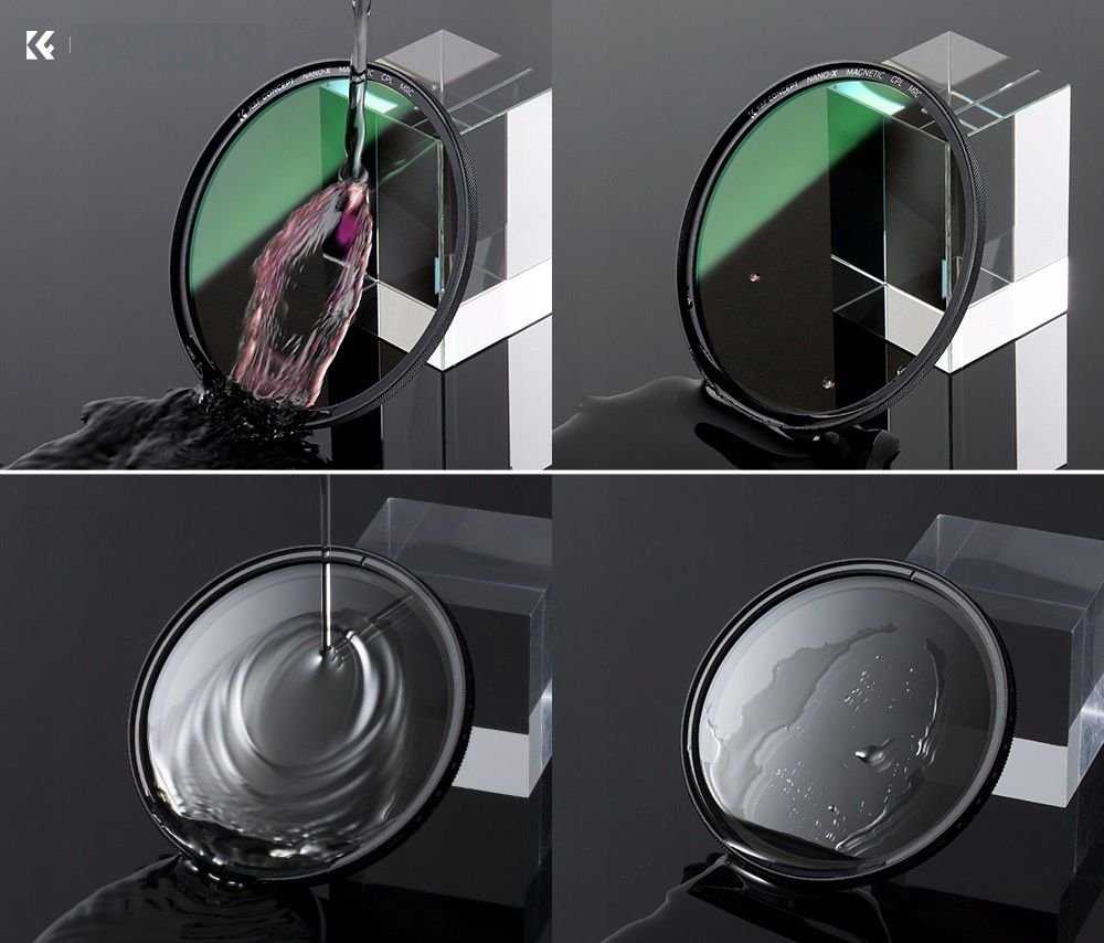 3in1 poliarizacinių filtrų rinkinys su magnetiniu žiediniu dangteliu K&f 67 mm / Sku.1705