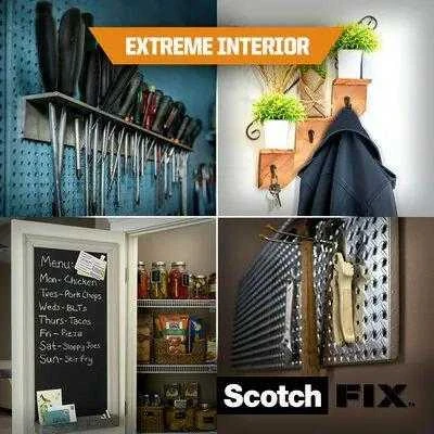 Scotch Fixtm Dvipusė tvirtinimo juosta 3M Scotch lauko sąlygoms, 19 mm x 1,5 m
