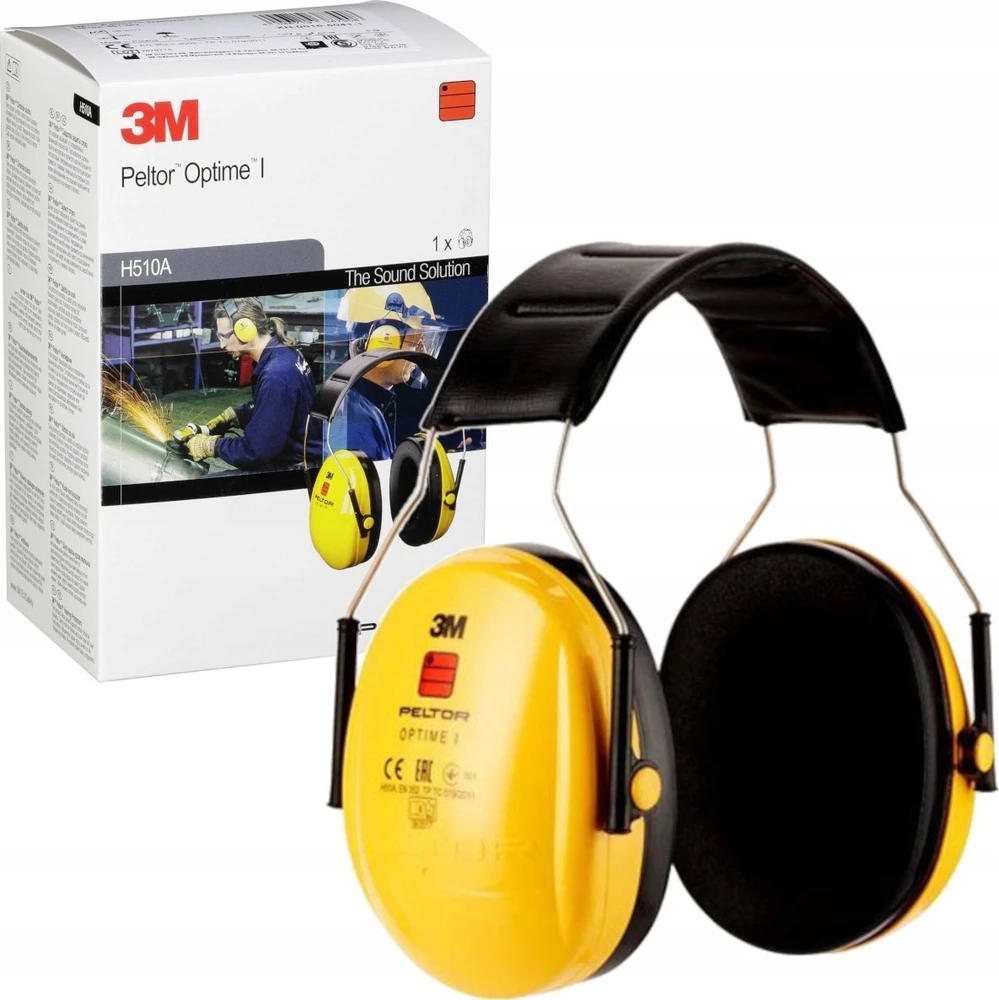 Apsauginės ausinės 3M H510A, geltonos