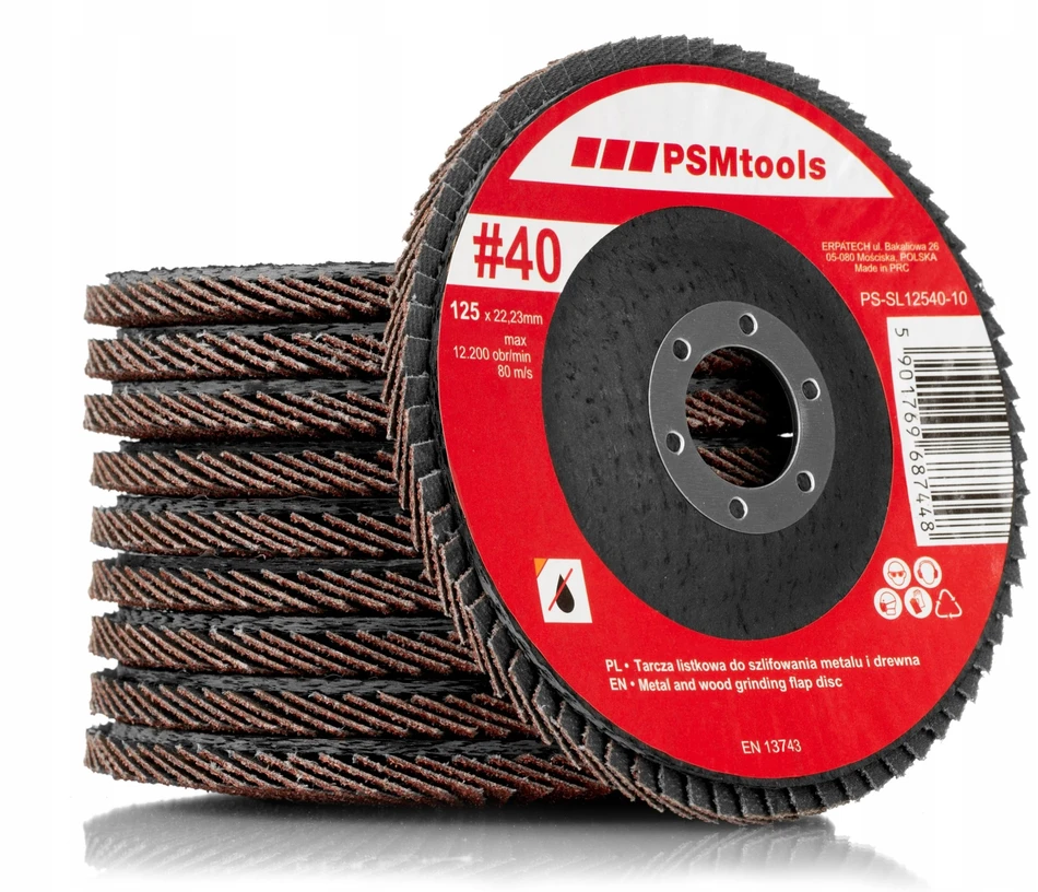3M šlifavimo diskas su lapeliais 125 mm gr. 40, 10 vnt.