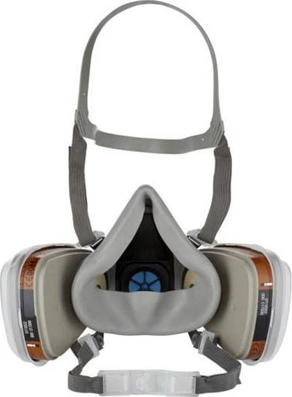 Puskaukė su A2P2 filtrų komplektu 3M T6002C1R