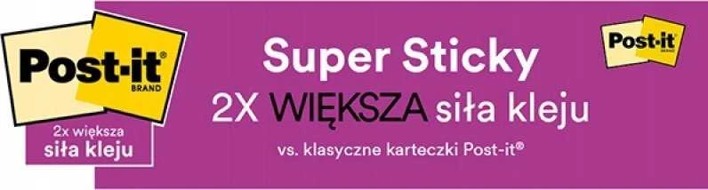 Lipnūs lapeliai 3M Post-it® Super Sticky Carnival, 47.6mmx47.6mm 12 vnt. po 90 lapelių