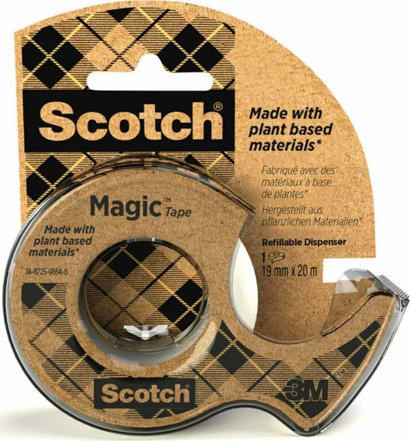 3M Scotch® Magic™ tape Geresnis pasirinkimas, 1 ritinys, 19 mm x 20 m + 1 daugkartinio naudojimo dozatorius