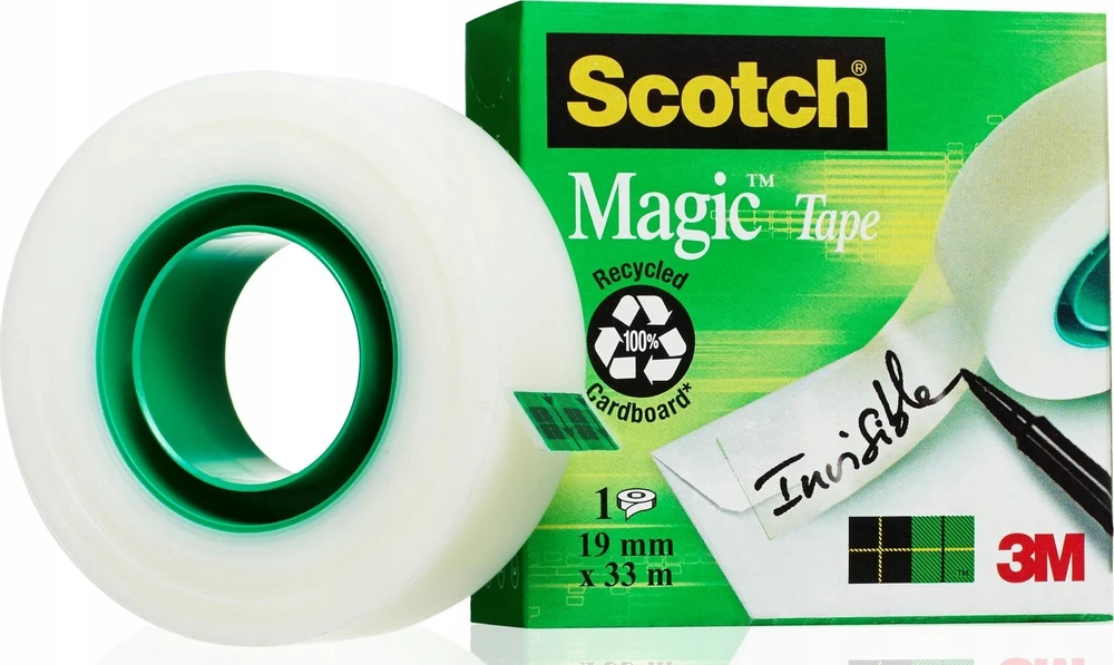 Lipni juostelė 3M Scotch Magic Invisible 810, 19 mm x 33 m