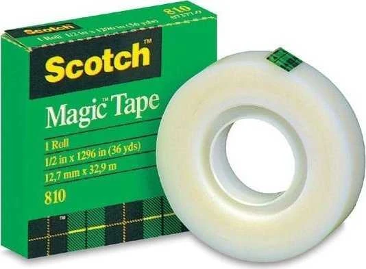Lipni juostelė 3M Scotch Magic Invisible 810, 19 mm x 33 m