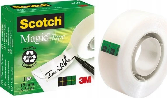 Lipni juostelė 3M Scotch Magic Invisible 810, 19 mm x 33 m