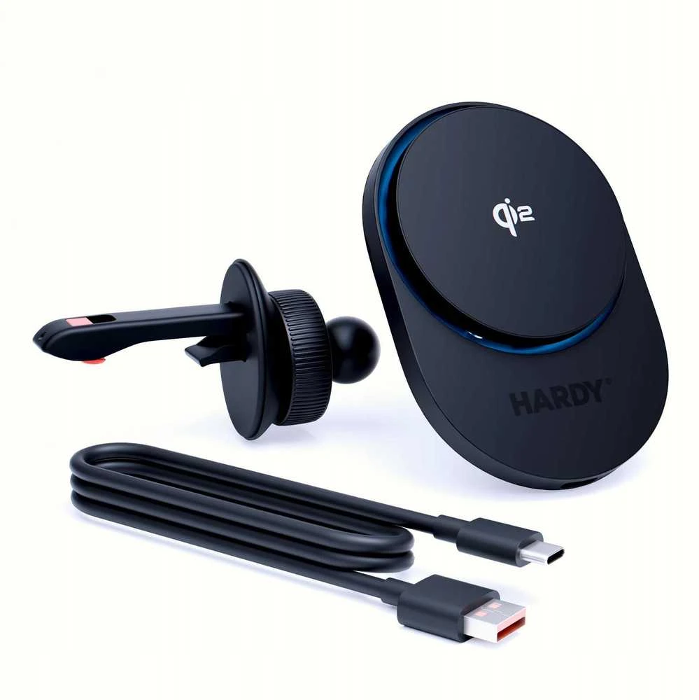 3Mk apsaugos priedai - 3mk Hardy AeroCharger 15W MPP Qi2 Juodas