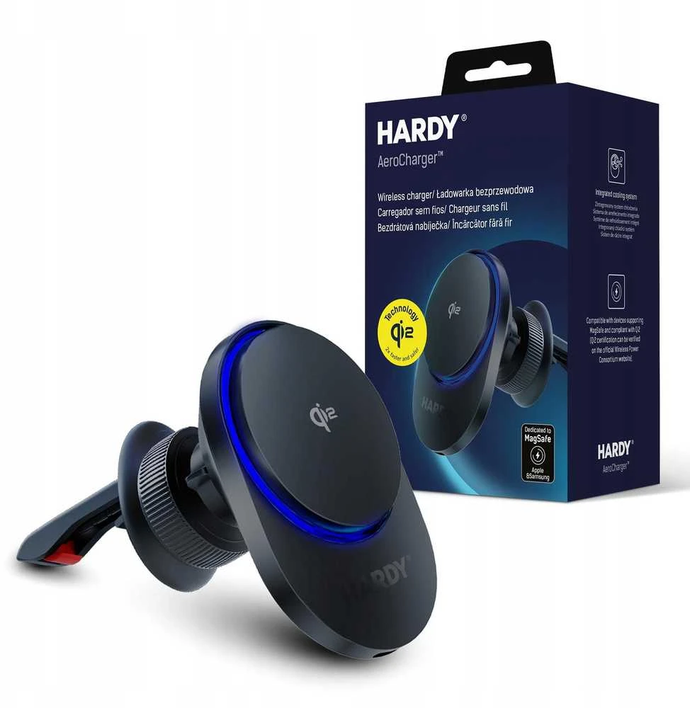 3Mk apsaugos priedai - 3mk Hardy AeroCharger 15W MPP Qi2 Juodas