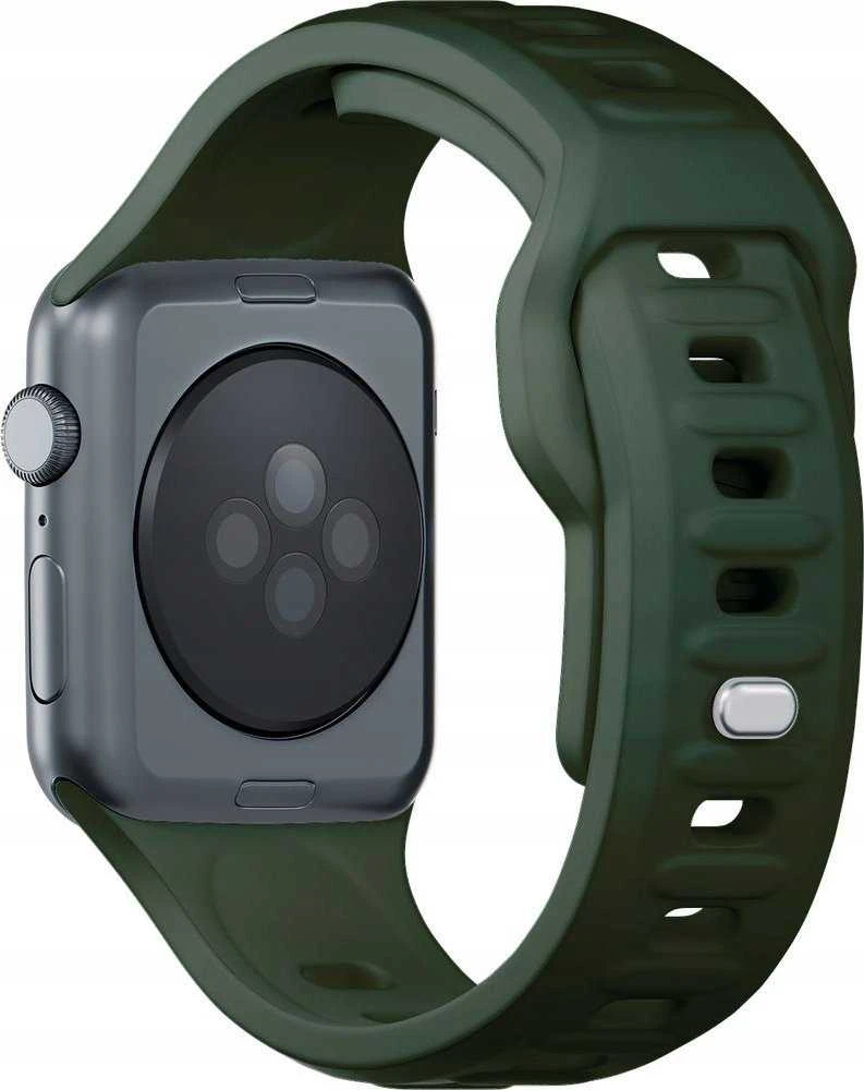 3mk silikoninis dirželis laikrodžiui Apple Watch 38 / 40 / 41 mm - žalios spalvos