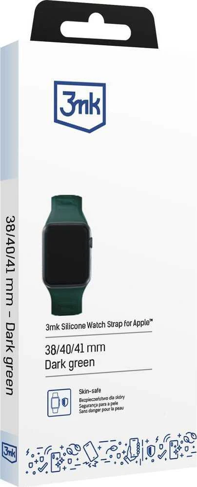 3mk silikoninis dirželis laikrodžiui Apple Watch 38 / 40 / 41 mm - žalios spalvos