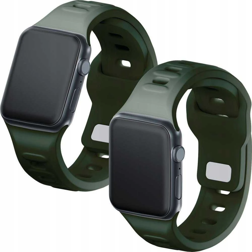 3mk silikoninis dirželis laikrodžiui Apple Watch 38 / 40 / 41 mm - žalios spalvos