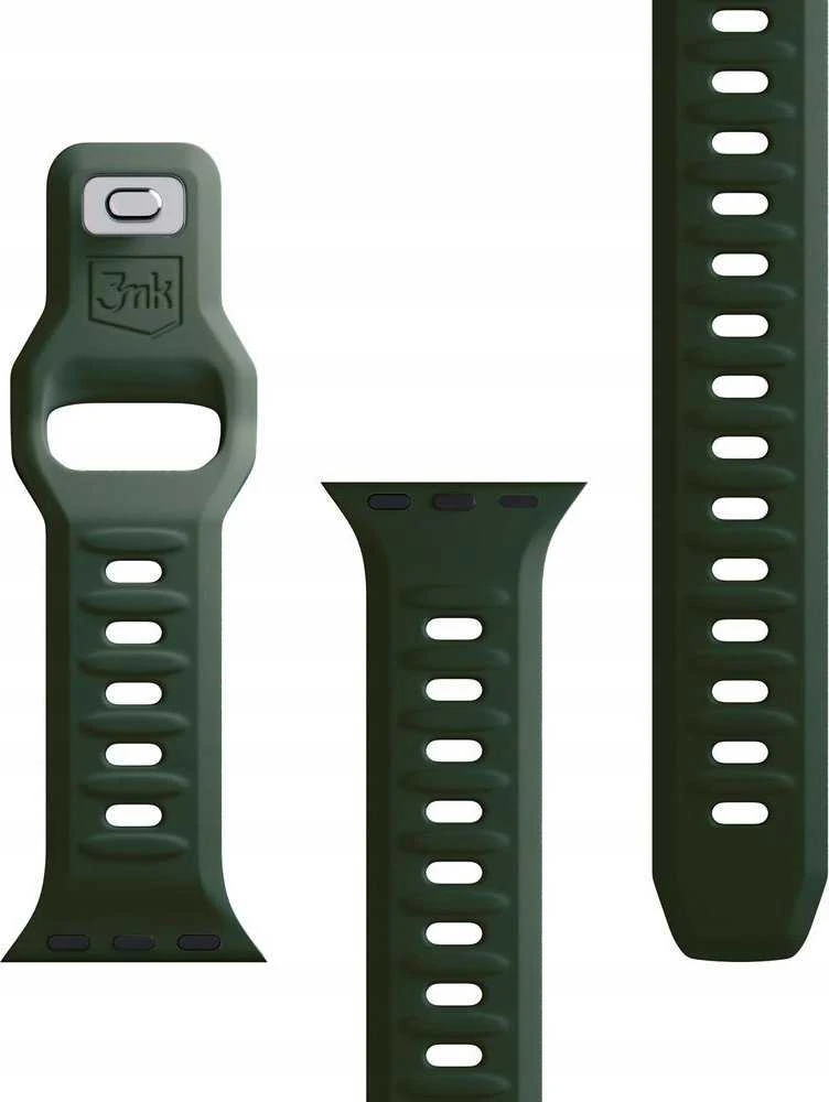 3mk silikoninis dirželis laikrodžiui Apple Watch 38 / 40 / 41 mm - žalios spalvos