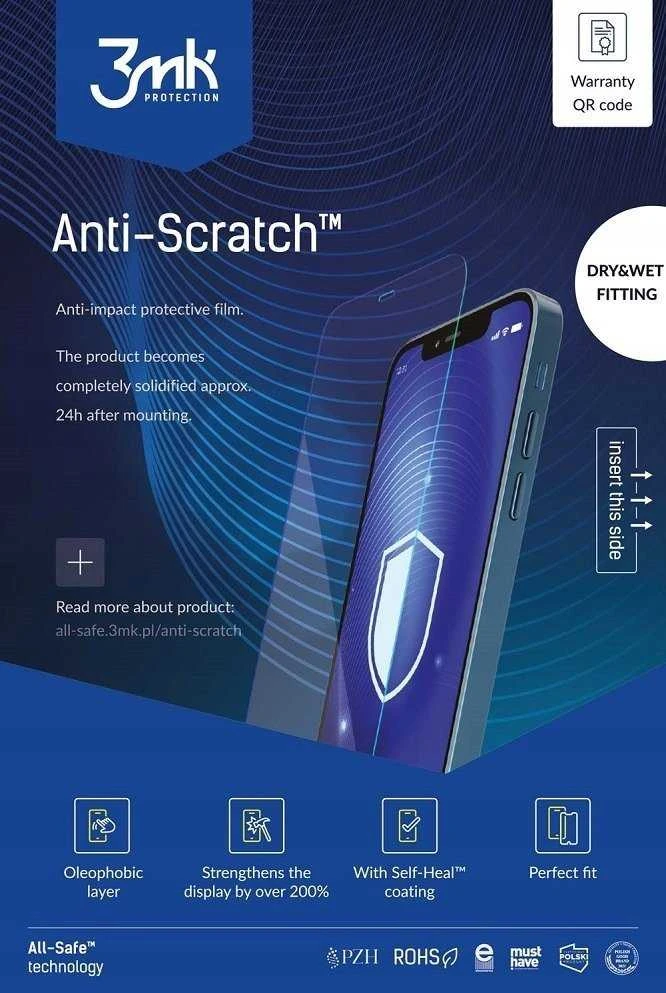 3Mk Protection All-Safe - AIO apsauginiai telefono įdėklai, apsaugantys nuo įbrėžimų, sausiems ir šlapiems, 5 vnt.