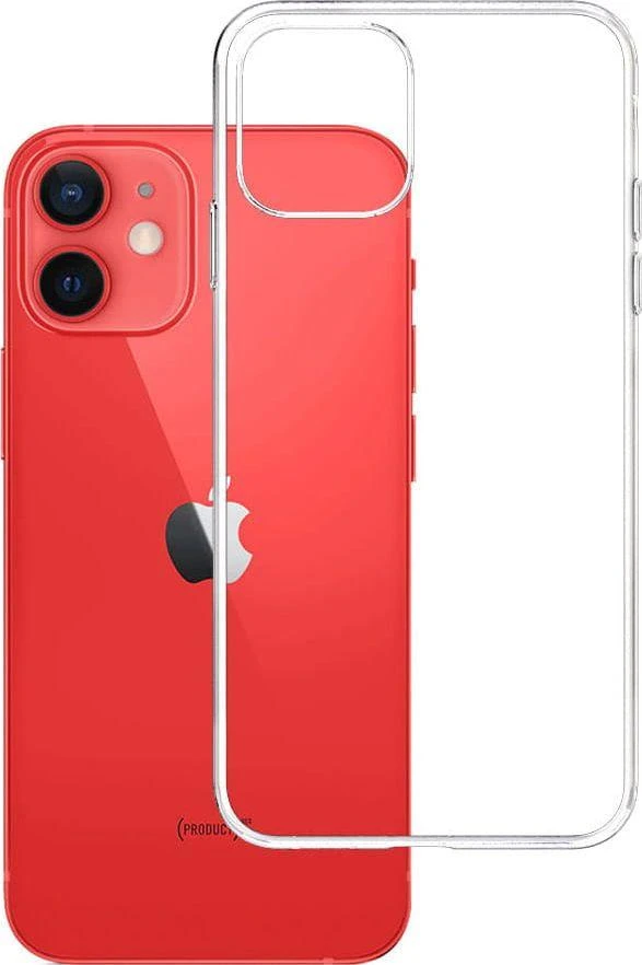 3MK iPhone 13 Mini, TPU, skaidrus, skaidrus telefono dėklas