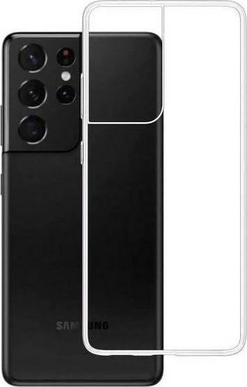 3MK ClearCase Samsung, Galaxy S21 Ultra, TPU, skaidrus, skaidrus telefono dėklas