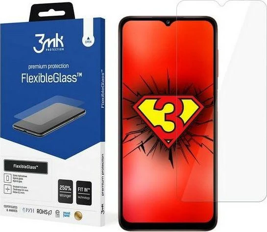 3MK Samsung, Galaxy A12, hibridinis stiklas, skaidri ekrano apsauga
