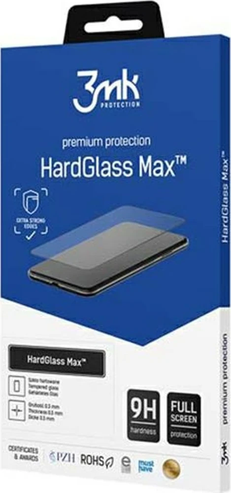 3MK HardGlass Max Samsung Galaxy A55 5G juodas, viso ekrano stiklas