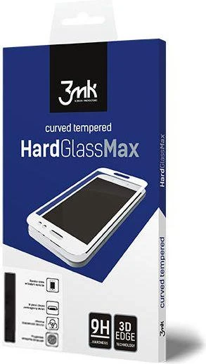 3MK HardGlass Max ekrano apsauga, Apple, iPhone XS Max, grūdintas stiklas, skaidrus/Juodas