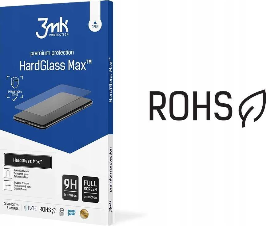 3MK HardGlass Max Samsung Galaxy S24+ S926 juodas, viso ekrano stiklas