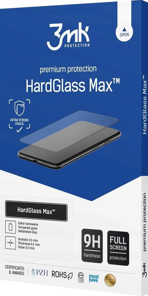 3MK HardGlass Max Samsung Galaxy S24+ S926 juodas, viso ekrano stiklas