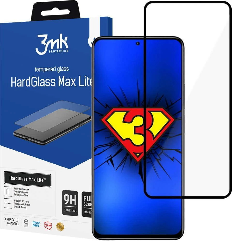 9H 3mk HardGlass Max Lite™ stiklas „Xiaomi Redmi Note 11s / 11 4G“ telefone