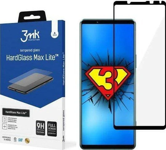 9H 3mk HardGlass Max Lite™ stiklas, skirtas Sony Xperia 5 IV