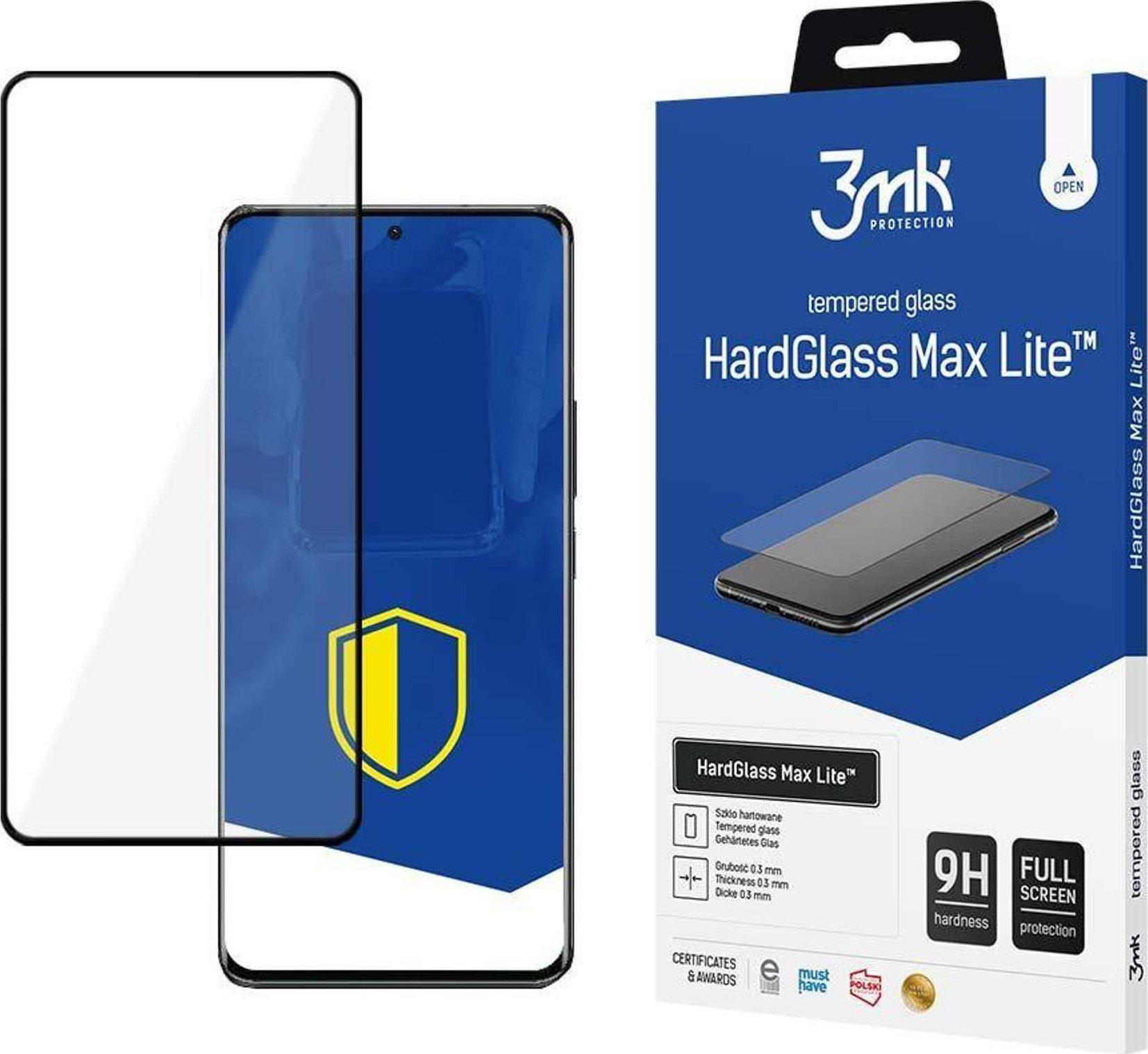 LCD apsauginis stikliukas 3mk Hard Glass Max Lite Xiaomi 13 Pro juodas