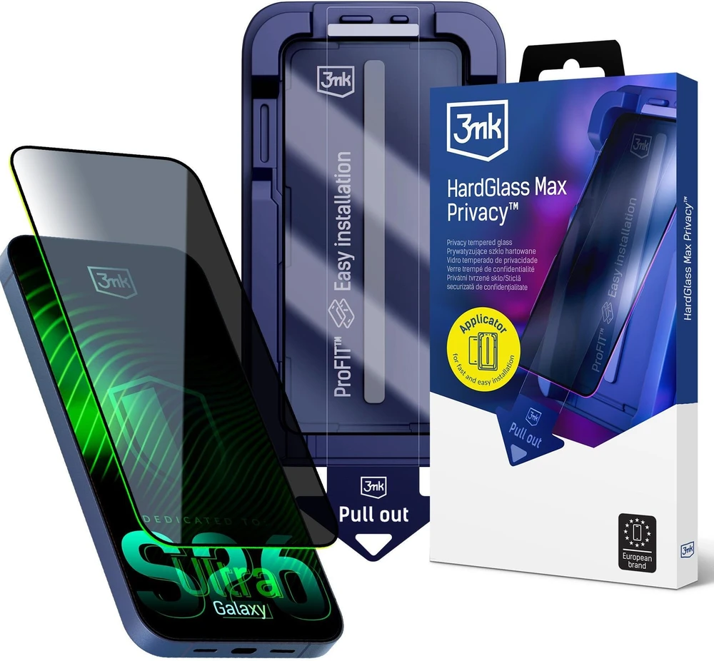 3mk HardGlass Max Privacy dėklas, skirtas „Samsung Galaxy S26 Ultra“