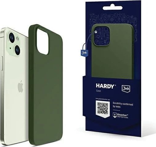 3MK Hardy Apple iPhone 15 Plus / 14 Plus 6.7" dėklas telefonui žalios spalvos MagSafe