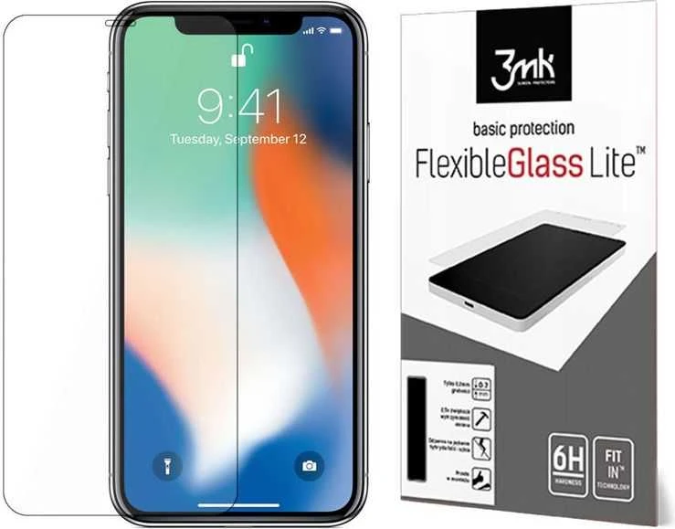 3mk FlexibleGlass Lite™ hibridinis stiklas, skirtas iPhone Xs Max