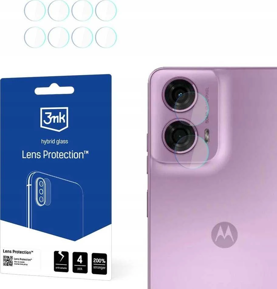 3MK objektyvo apsauga Motorola Moto G24 kameros objektyvo apsaugai, 4 vnt.