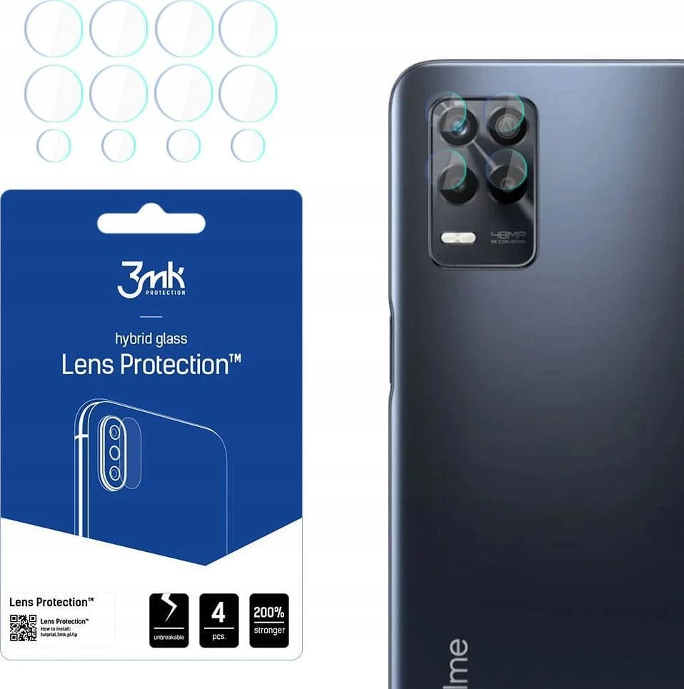 3MK objektyvo apsauga Realme 9 5G kameros objektyvo apsauga 4vnt