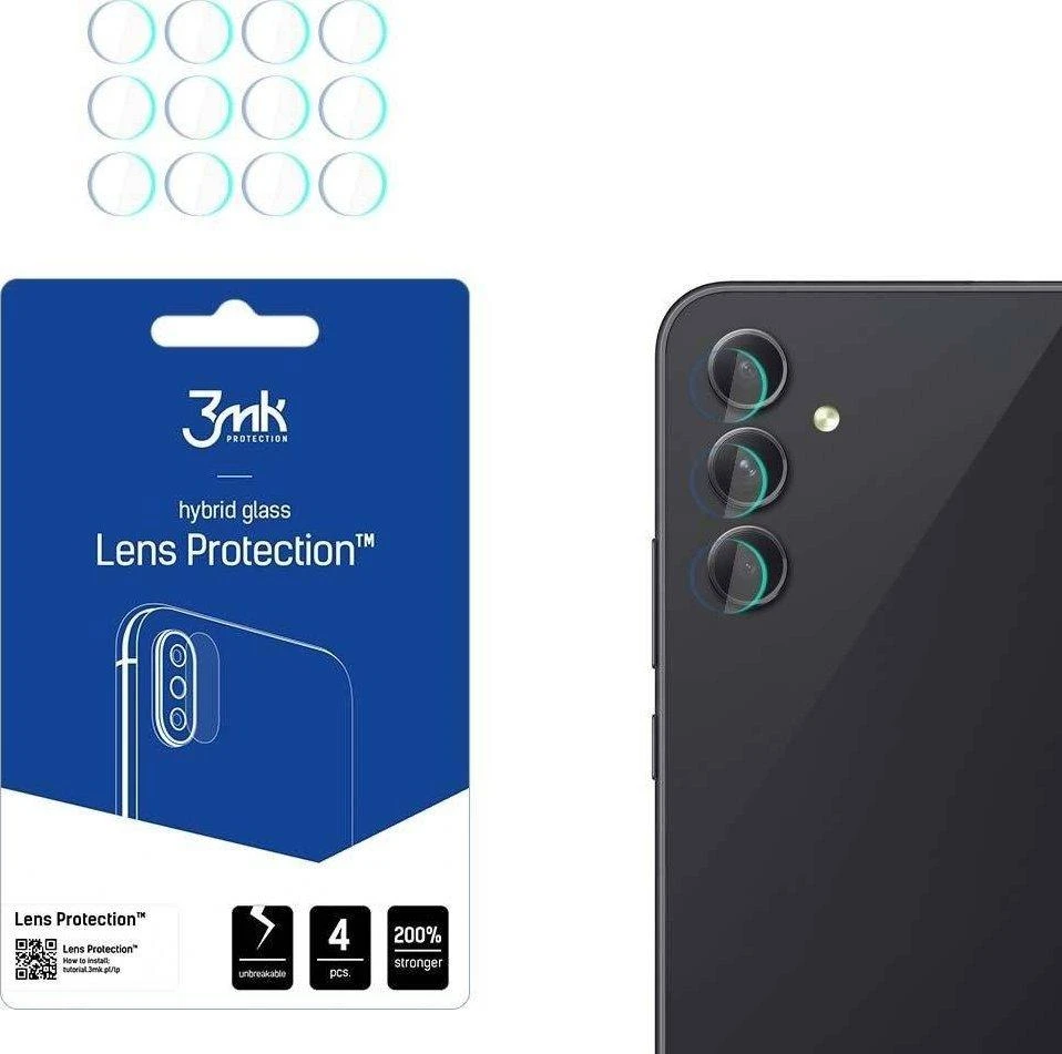 3MK objektyvo apsauga Samsung A54 5G A546 kameros objektyvo apsauga 4 vnt.