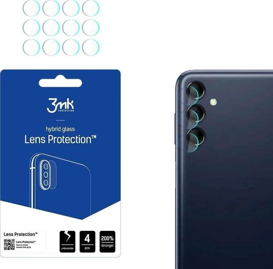 3MK Lens Protect Samsung M14 M146 apsauginis stikliukas kamerai 4 vnt