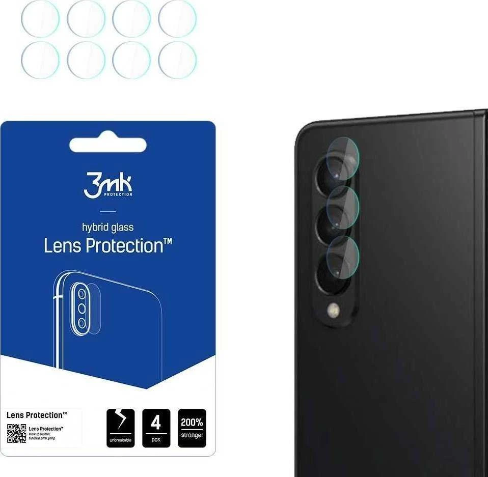 Hibridinis apsauginis stiklas telefono kamerai / Lens Samsung Galaxy Z Fold 5 3mk Flexible Glass Lens (Front)
