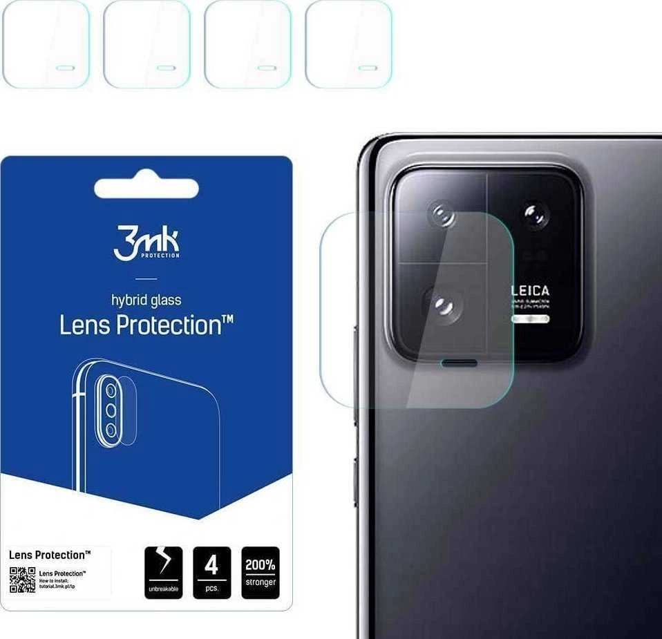 3MK objektyvo apsauga Xiaomi 13 Pro kameros objektyvo apsaugai, 4 vnt.