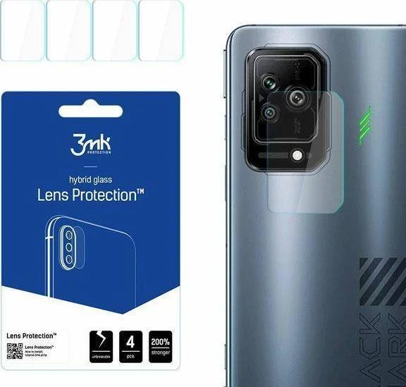 3MK objektyvo apsauga Xiaomi Juodas Shark 5 kameros objektyvo apsaugai (4 vnt.)