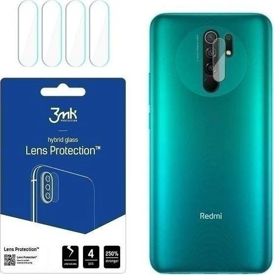 HYBRID GLASS 3MK FLEXIBLE GLASS LENS XIAOMI REDMI 9 FOR CAMERA 4 PCS.