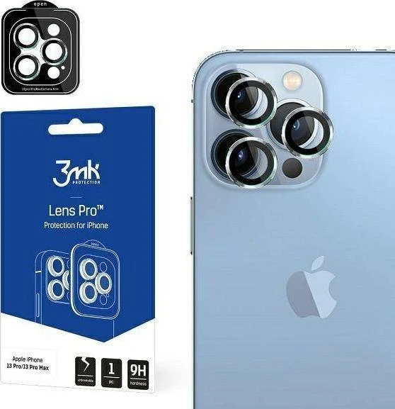 Apsauginis stikliukas kamerai 3mk Lens Pro Apple iPhone 13 Pro/13 Pro Max sidabrinis