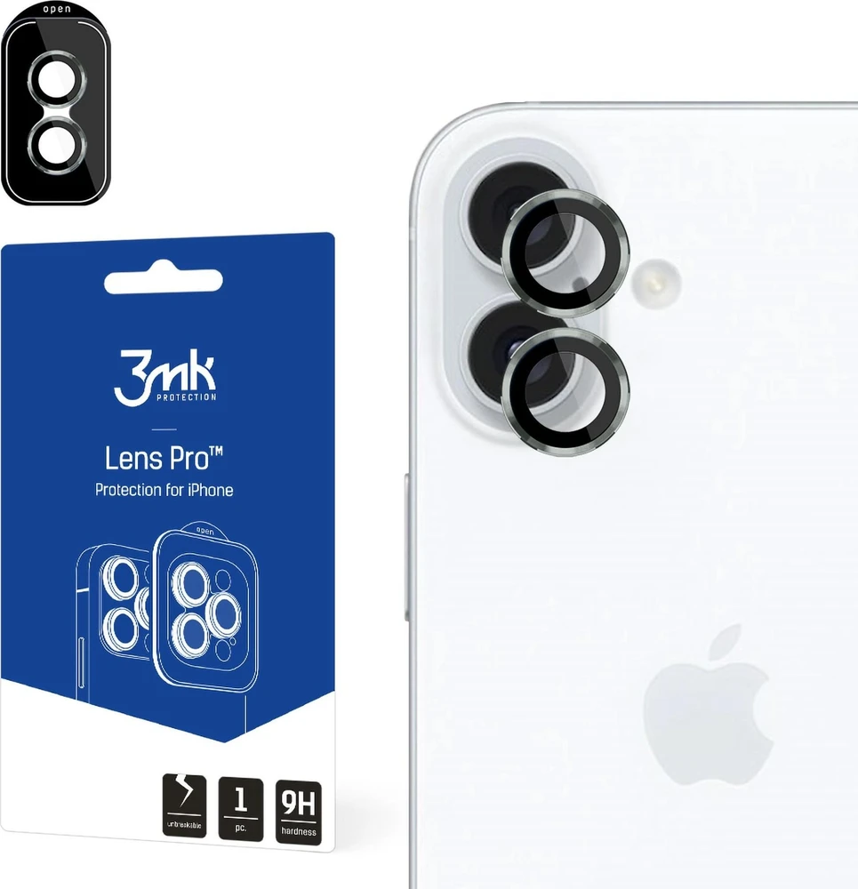 3mk Lens Protection Kameros apsauga with Žalias Frame Apple iPhone 16 / 16 Plus