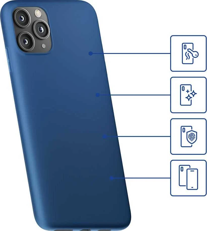 3Mk apsauginis 3mk matinis dėklas, skirtas iPhone 12 / iPhone 12 Pro - Mėlyna