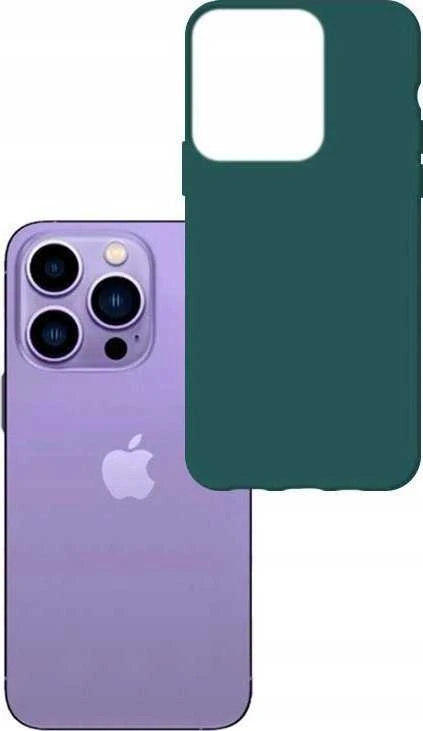 Dėklas 3mk Matt Case Apple iPhone 14 Pro Max tamsiai žalias