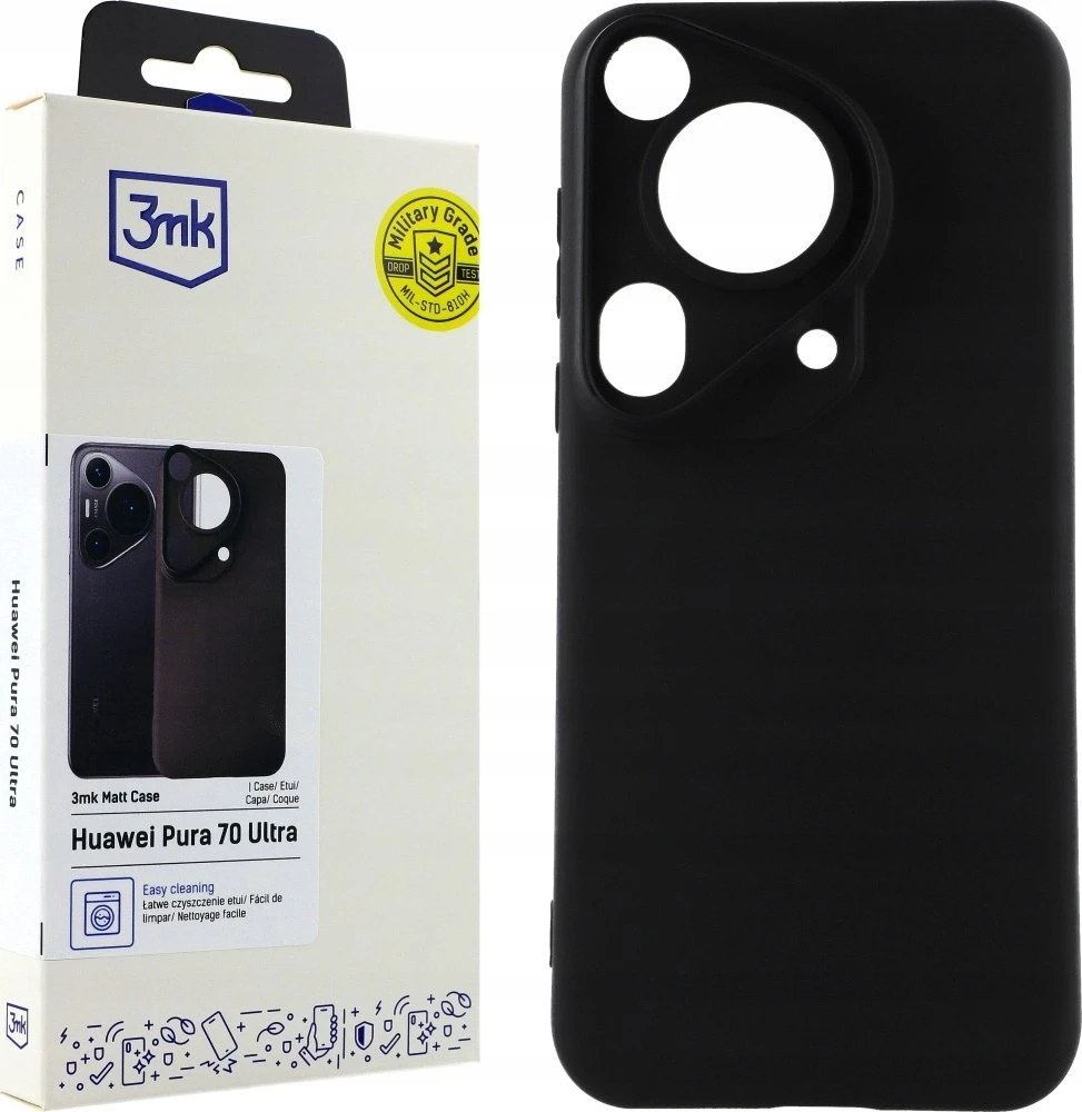 Nezatříděno 3MK Matt Dėklas Huawei Pura 70 Ultra juodos spalvos