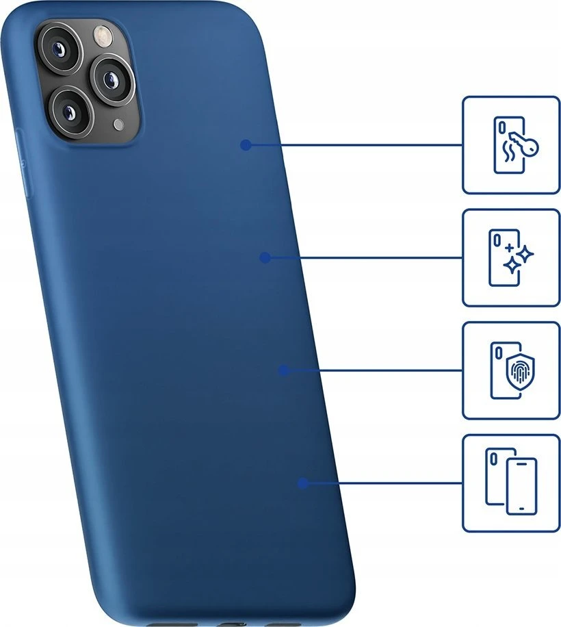 Samsung Galaxy A15 5G - 3mk matinis dėklas, mėlynas