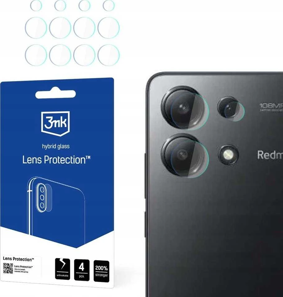 3mk Lens Protection™ hibridinis fotoaparato stiklas Xiaomi Redmi Note 13 4G