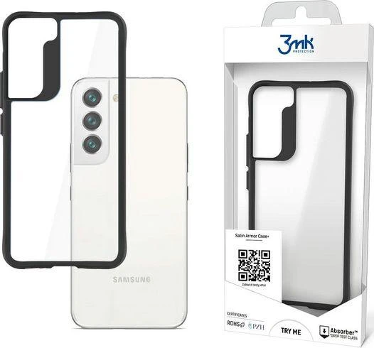 3MK SatinArmor + dėklas Samsung Galaxy S901 S22 Military Grade