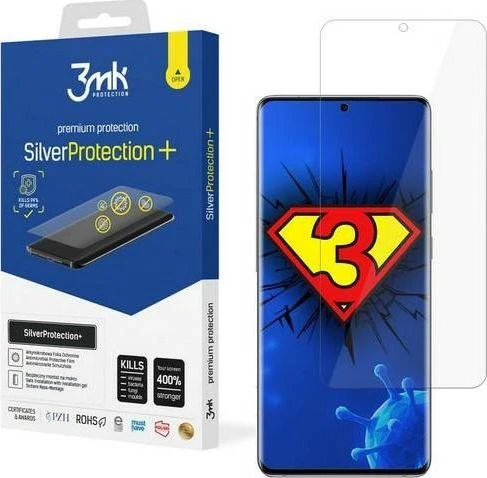 LCD apsauginė plėvelė 3MK Sidabrinis Protection+ Samsung G988 S20 Ultra