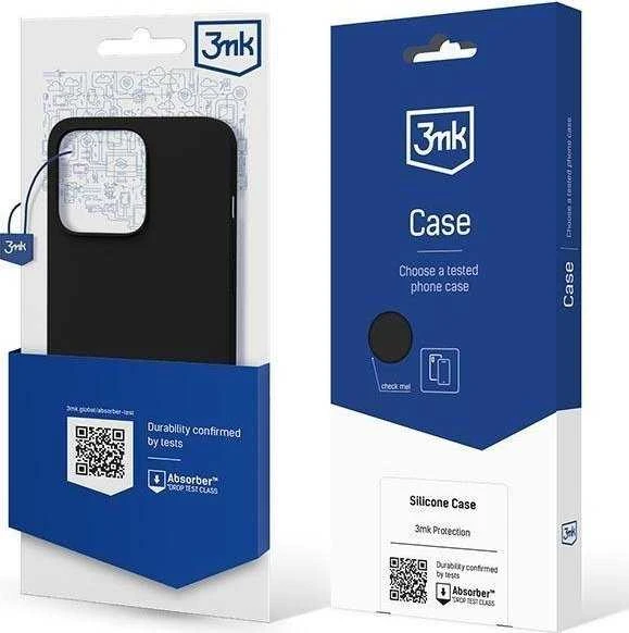 3MK Silicone Dėklas Apple iPhone 14 Plus / 15Plus 6.7″ juodos spalvos