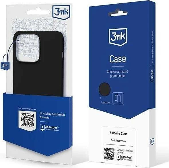 Apple iPhone 13 Pro Max Series 3mk silikoninis - dėklas telefonui juodos spalvos