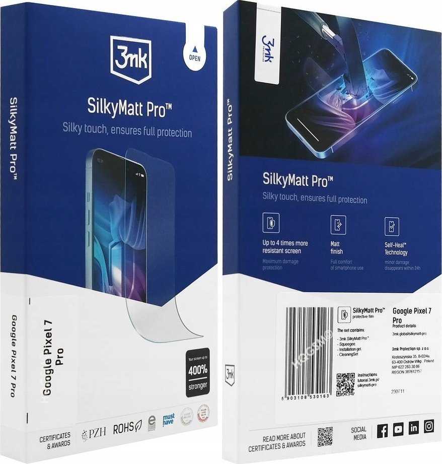 Google Pixel 7 Pro – 3mk Silky Matt Pro